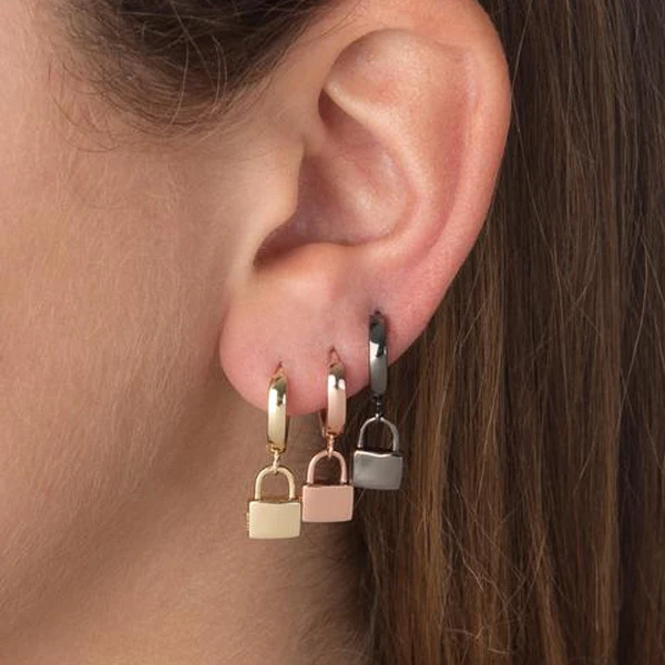 Paprastas klasikinis tabaluoti lašas auskarai moterims Aukso užpildyti paprastą užraktą žavesio auskarai papuošalai