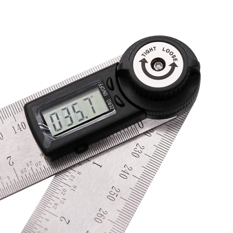 Naujas 200mm Skaitmeninis Kampas Valdovas Finder Metrų Matlankis Inclinometer Goniometer Elektroninių Kampo Indikatorius Nerūdijančio Plieno