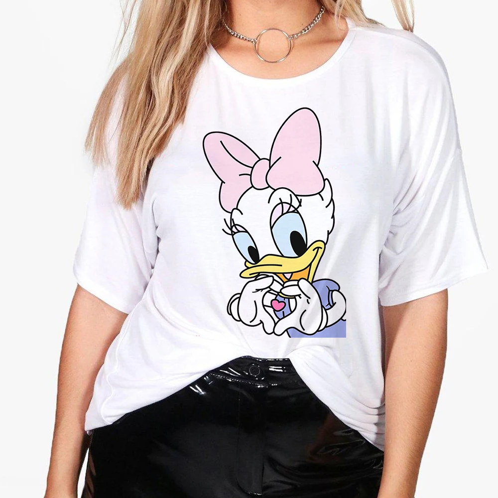 Disney Mickey Grafinis T marškinėliai Topai Pasėlių Paauglių Mergaičių Vasaros Harajuku Love Geriausiais Draugais Mielas Japonijos Drabužius Kawaii Atsitiktinis
