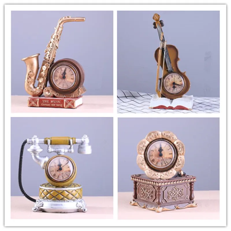 Kūrybos Šiaurės stiliaus dervos kūrinį, retro telefono ir fonografo modelis amatai