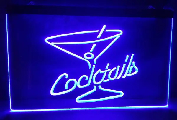 Kokteiliai Romas Vyno Lounge Bar Pub club 3d ženklų LED Neon Light Pasirašyti namų dekoro amatai