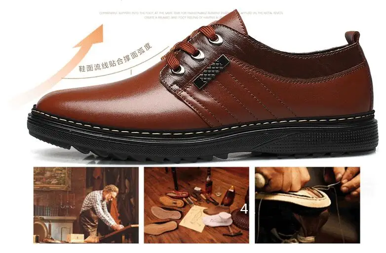 Vyriški naujų verslo atsitiktinis odos tėtis batai vyriški tendencija oficialų vyriški batai nėrinių žemas viršų shoeae