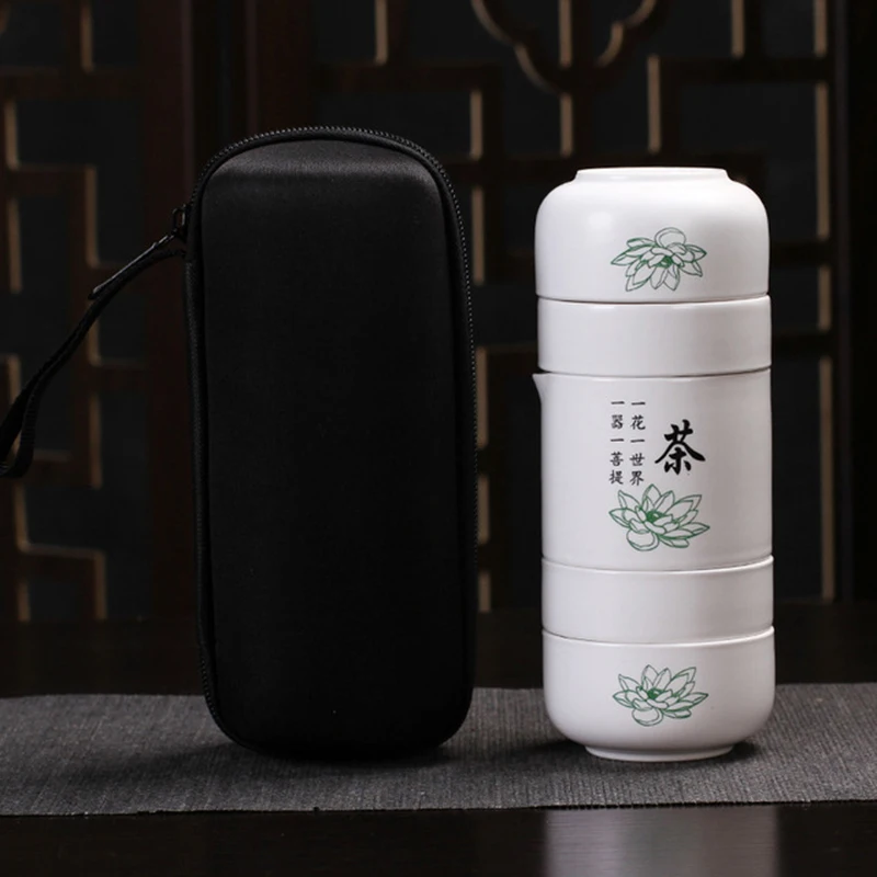 Nešiojamų vieną puodą keturi puodeliai paprastas arbatinukas teacup keramikos kelionės nedidelį puodą arbatos kung fu arbatos rinkinys Nemokamas pristatymas