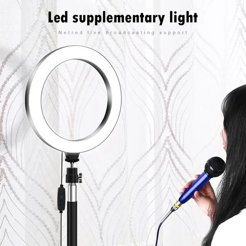 5 in 1 Žiedas Lempos Vaizdo Šviesos Pritemdomi LED Selfie Šviesos USB Fotografija-Šviesa Trikojo Aukštos kokybės Live Transliacijos Rekvizitai