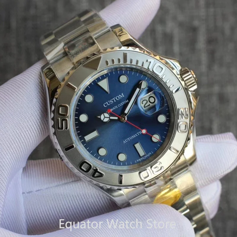 40Mm Vyrų Automatinis Mechaninis laikrodis Sapphire Kristalas, Šviesos Vandeniui Nerūdijančio Plieno Vyrų Auksinius Laikrodžius Vyrų Laikrodis