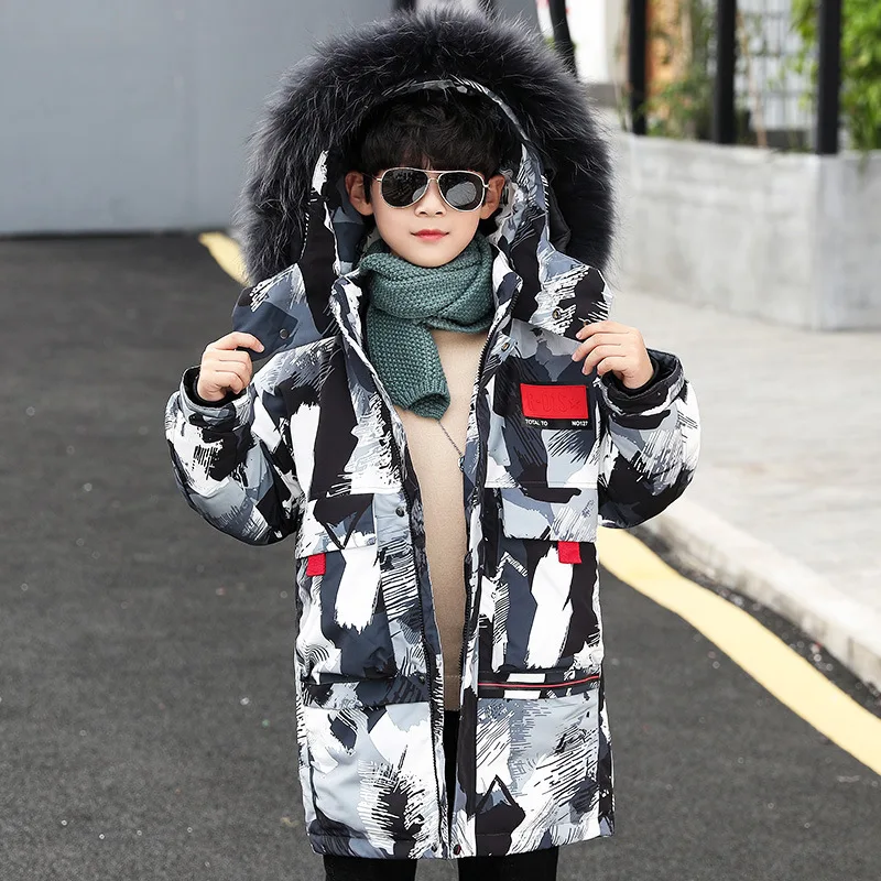 JXYSY Vaikų žiemos medvilnės striukė berniukams, darbo drabužiai mergaitėms žieminis paltas šiltas Atspindintis Snowsuit vaikų parko 4-9 m.