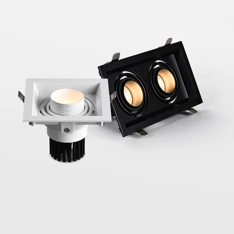 LED, COB Vietoje, Led Downlight Pritemdomi 7W 10W 14W 20W AC85-265V Šiltai/ Gamtos/ Šalta Balta Įleidžiamas LED lubų šviestuvas Spot Light