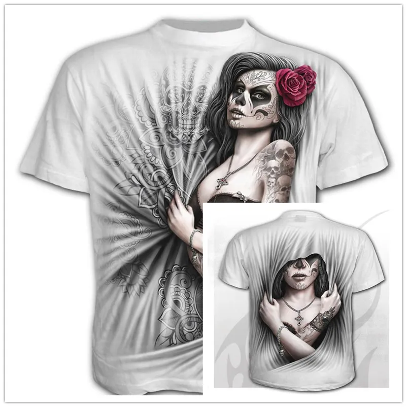 2020 Naują Atsitiktinis Print T Shirt Kaukolė 3d Marškinėlius Vasarą Madingi trumpomis Rankovėmis T-Shirt Viršuje Vyrų/Moterų trumpomis Rankovėmis Viršų