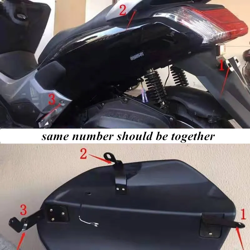 Modifikuotas motociklo nmax155 nmax didesnis didesnės talpos 10L pusėje dėžutė, maišelis bagažo krovinius atveju, yamaha nmax155 nmax125 2016-2019