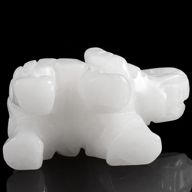 2 colių Gamtos Jade Dramblių Statulėlės Statula, Akmuo Miniatiūriniai Kristalų Nulipdyta Gyvūnų Modelį, Namų Dekoro Chakra Gydymo