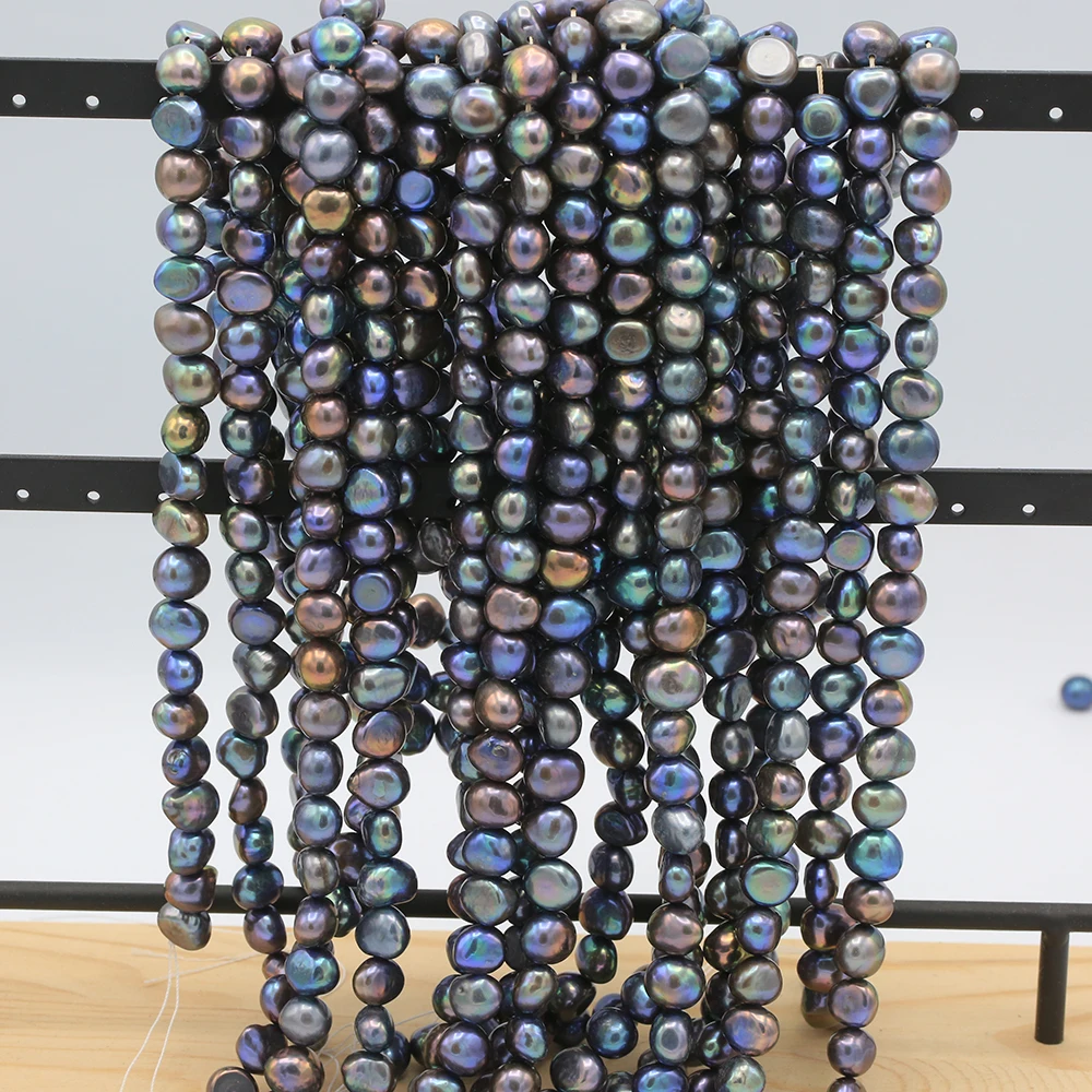 BaroqueOnly trijų spalvų baroko granulių string aukštos kokybės nekilnojamojo gėlavandenių perlų 9-10mm mados juvelyrika 