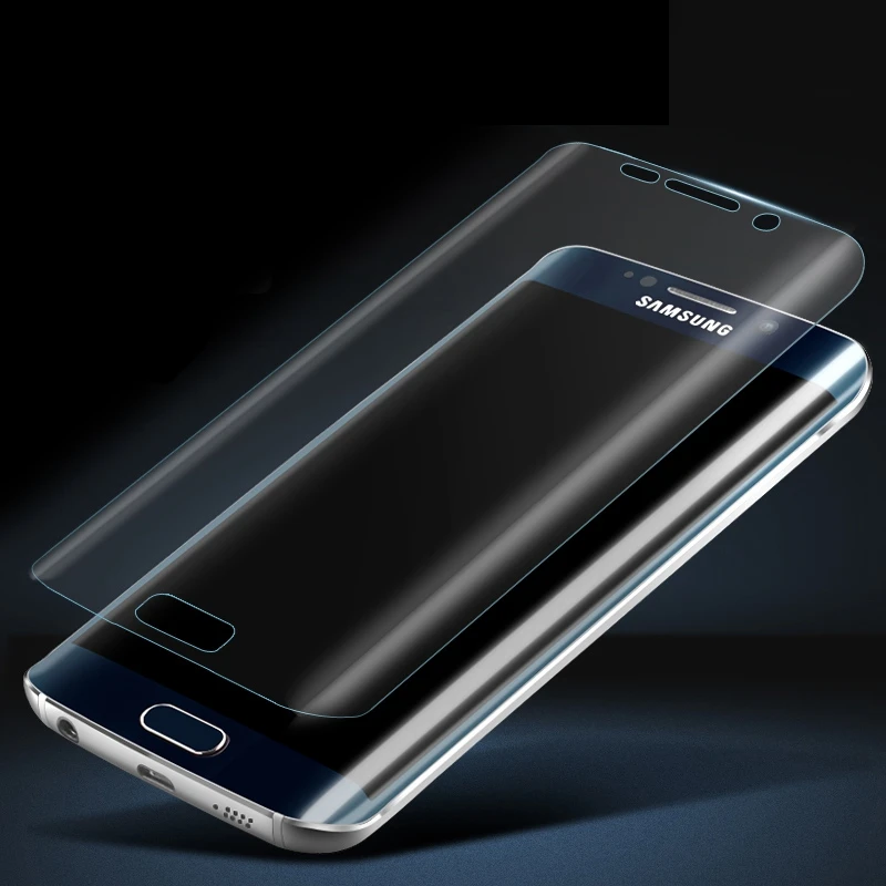 Crystal Clear 3D Lenktas Ekranas Skydas Plėvelės Samsung Galaxy S7 Krašto Pastaba 7 S7 Atgal (Ne Nuotaika, Stiklas)