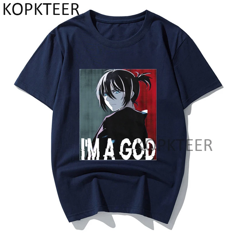 Japonijos Anime Noragami Benamių Dievas YATO T-Marškinėliai Moterims, Vyrams, Funny Cartoon Atspausdintas T-shirt Atsitiktinis Derliaus Harajuku 