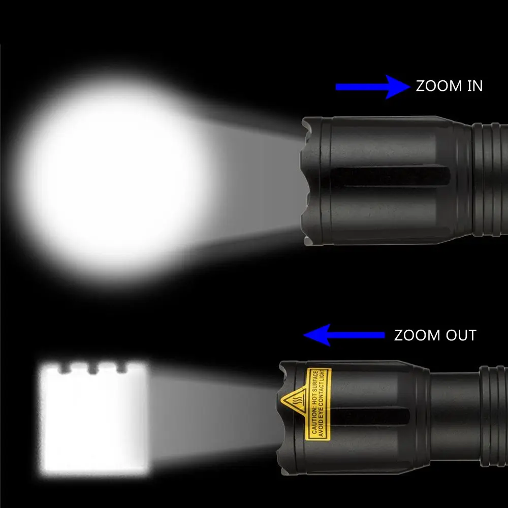 Alonefire X004 Galingas atsparus Vandeniui savigynos LED Taktinis Žibintuvėlis Fakelas Nešiojamų Kempingas Lemputė Lanternas