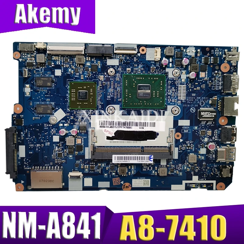 NAUJAS 80TJ už ideapad 110-15 ACL nešiojamas plokštė NM-A841 CPU:A8-7410 GPU:R5-M430 2GB DDR3 FRU 5B20L46267 5B20L46302 100test