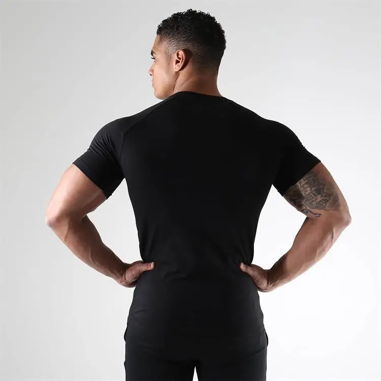 Vyriški bėgimo sporto marškinėliai gymshark sporto trumpas rankovės quick dry mokymo kvėpuojantis triko