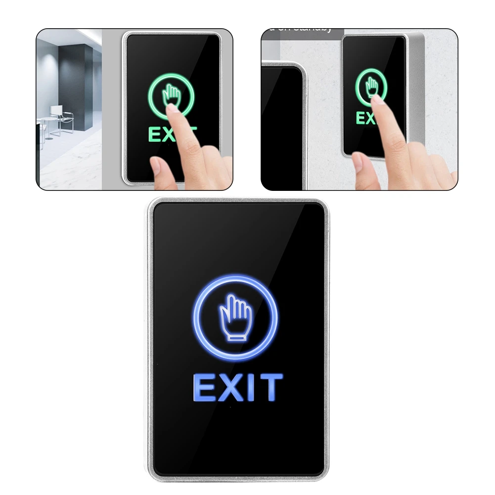 Palieskite Jutiklio Pannel NC COM NO Exit Prieigos Kontrolės Jungiklio Mygtuką, Su dviejų Spalvų LED Šviesos Home Security Biuruose, Gamyklose