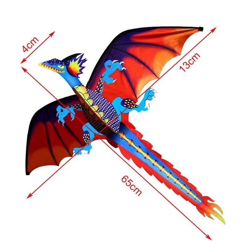 Dragon Formos Aitvarai Lauko Spalvinga 3D Drakonas Plaukioja Latawca su 100m Uodegos Linijos Vaikams, Vaikams, Žaislai
