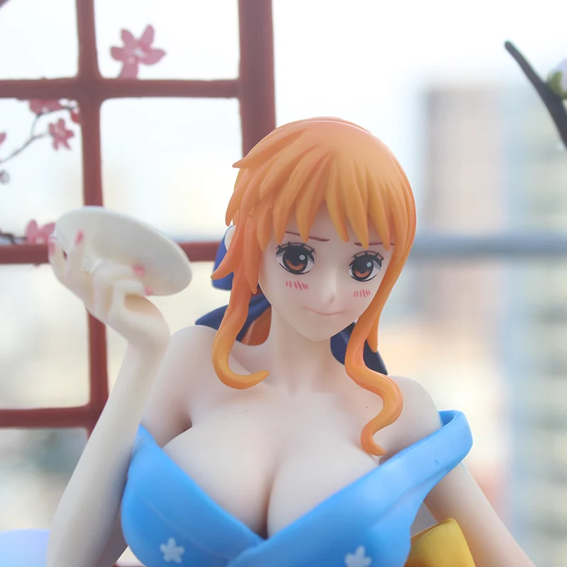 Anime One Piece GK Seksualių Merginų 1/6 Statula Nami Kimono Ver. pvc Kolekcijos Modelis Pav.