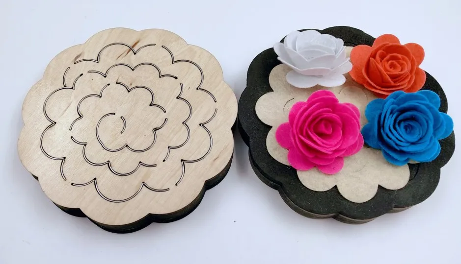 3D likvidavimo gėlių naujas medinis pelėsių pjovimo miršta scrapbooking