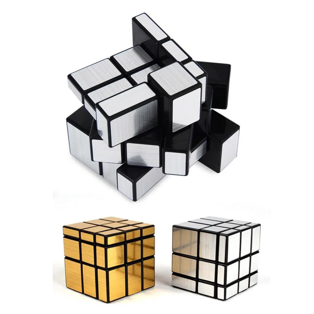 3x3 Magic Cube Blokuoti Veidrodis Greitis Profesinės Įspūdį Žaidimą Veidrodis Kubo Magija Švietimo Žaislai Vaikams Sidabro/Aukso