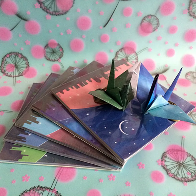 68pcs Origami, Spalvotas Popierius Nauja Planeta Galaxy Star Serijos Kabrioleto Krano Popieriaus Origami priemonės 