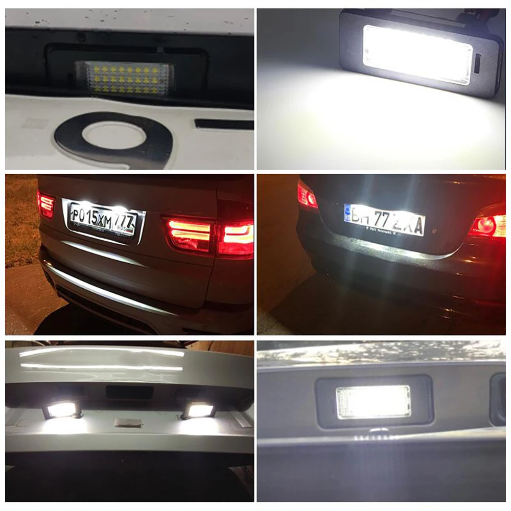 2VNT LED Automobilių Licenciją Plokštelės Šviesos Priedai Mercedes Benz GLK KLASĖS X204 2007 2008 2009 2010 2011 2012 2013
