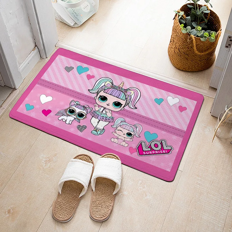 LOL Staigmena Lėlių Animacijos Anime Duomenys Modelis Flanelė Kilimų Kambarį Dekoruoti Miegamojo Grindys Vonios kambarys Mat Durų Kilimėlis