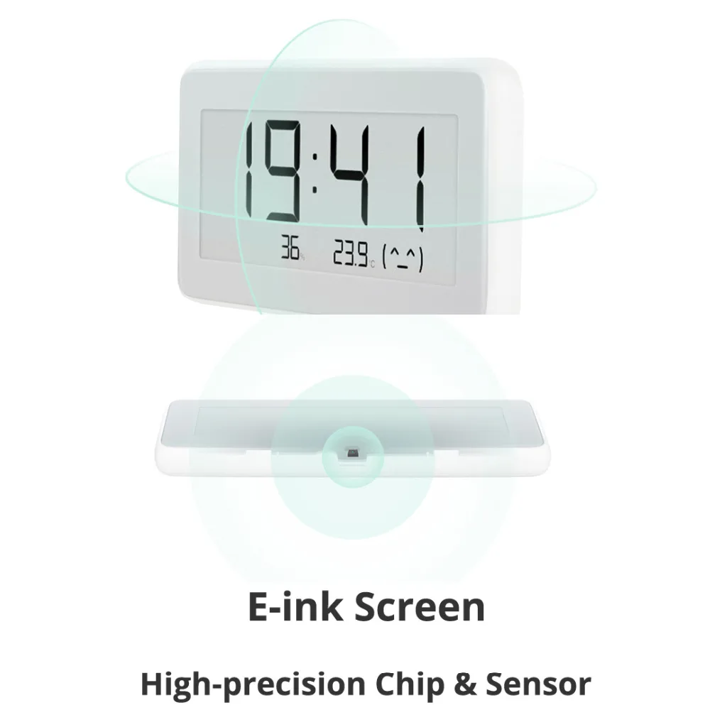 Xiaomi Mijia BT4.0 Belaidžio Protingas Elektros Skaitmeninis laikrodis, Patalpų Termometras su Drėgmėmačiu E-rašalo Temperatūros Matavimo Instrumen