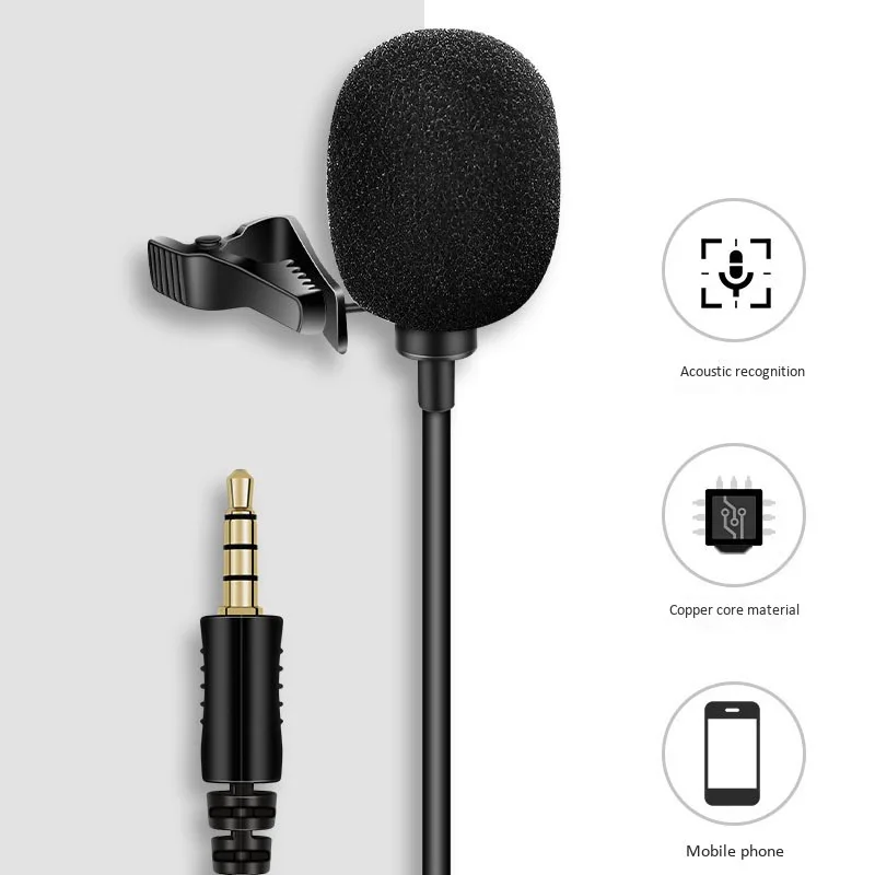 Profesionalus Mikrofonas Telefonas, Nešiojamas Mini Stereo HiFi Garso Kokybės Kondensatorius Mikrofonai Įrašą Atvartas Mikrofonas