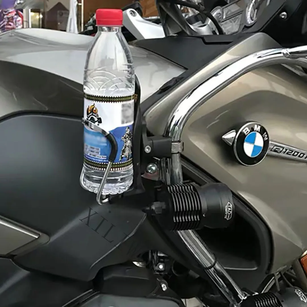 Motociklo universalus vandens puodelio laikiklis reikmenys, tinkami BMW F700GS R1200GS Adv Honda butelis narve gėrimo laikiklis reguliuojamas