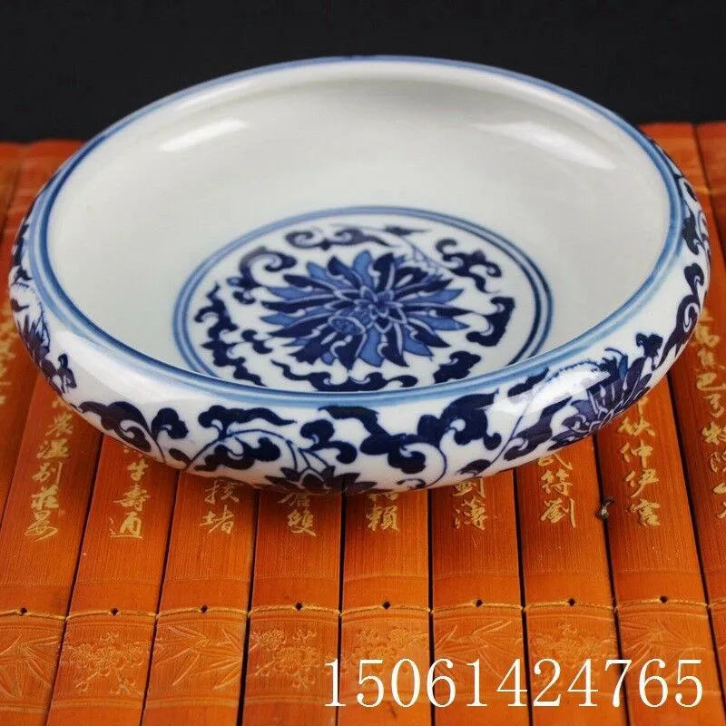 Kinijos senas Mėlynos ir baltos spalvos porceliano rašyti šepetys plovimo