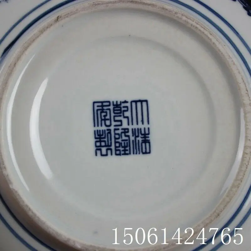 Kinijos senas Mėlynos ir baltos spalvos porceliano rašyti šepetys plovimo