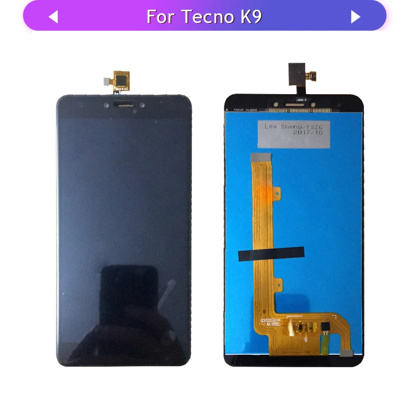 Už Tecno Kibirkštis Plius K9 LCD Ekranas Jutiklinis Ekranas Asamblėjos Tecno K9 Stiklo Skydelis skaitmeninis keitiklis Palieskite Jutiklio pakeitimas