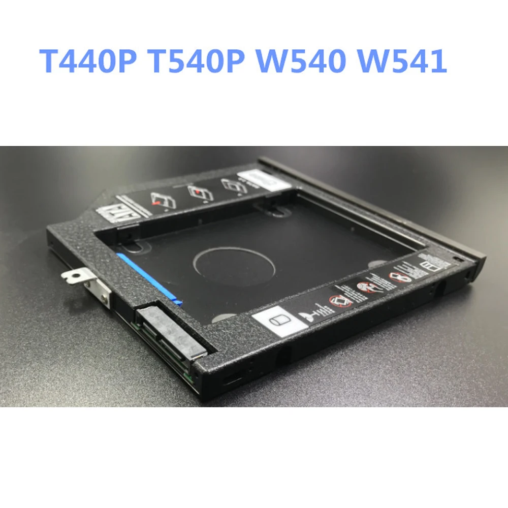 Naujas SATA 2-asis Kietasis Diskas HDD SSD caddy dėklas Lenovo Thinkpad T440p T540p W540 T540P su Bezel Išmetiklis