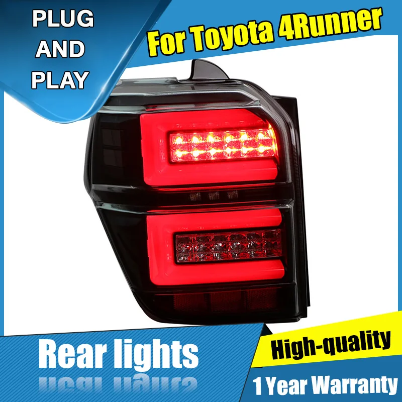 2VNT Automobilių Stilius Toyota 4Runner, galiniai Žibintai 2016-2021 už 4Runner LED Uodega Lempos+Posūkio Signalo+Stabdžiu+Atvirkštinės LED šviesos