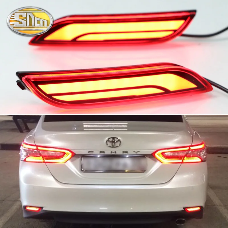 Toyota Camry 2018 2019 Galinis Bamperis LED Uodegos Šviesos Tolimosios šviesos Žibintas Posūkio Signalo Lemputė, Galinis rūko žibintas Priedai