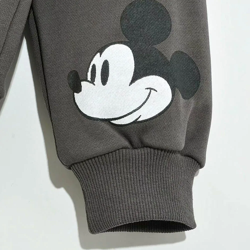 Disney Palaidinės Mados Mickey Mouse Animacinių Filmų Spausdinimo O-Kaklo Megztinis Ilgomis Rankovėmis Moterims Harajuku Viršūnes Tamsiai Pilkos Spalvos, Moteriškos Femmes