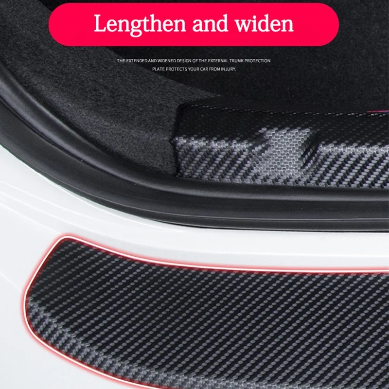 Automobilio bagažo skyriaus dekoratyviniai apsauginiai lipdukai Aukštos kokybės anglies pluošto audinio Audi A3 A4 A5 A6 A7 A8 Q3 Q5 Q7 Q8 priedai
