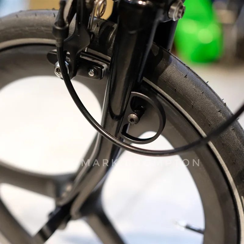 Sulankstomas dviratis be sparnas hollowing pertvara už brompton dviračių E versija priekinės šakės dalių auksas, sidabras juoda