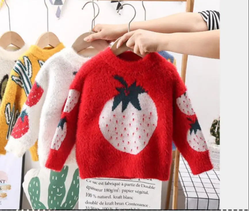 BibiCola mergaičių megztiniai rudenį vaikų prakaito marškinėliai atsitiktinis megztinis drabužiai mergaitėms žiemos viršūnes vaikams kalėdų džemperis