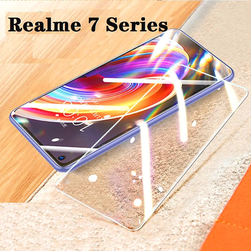Už Realme 7 7i 7Pro Grūdintas Stiklas 9H 2.5 D Premium Screen Protector Filmas Realme X7 / Realme X7 Pro 4G X7 5G V3 5G Atveju
