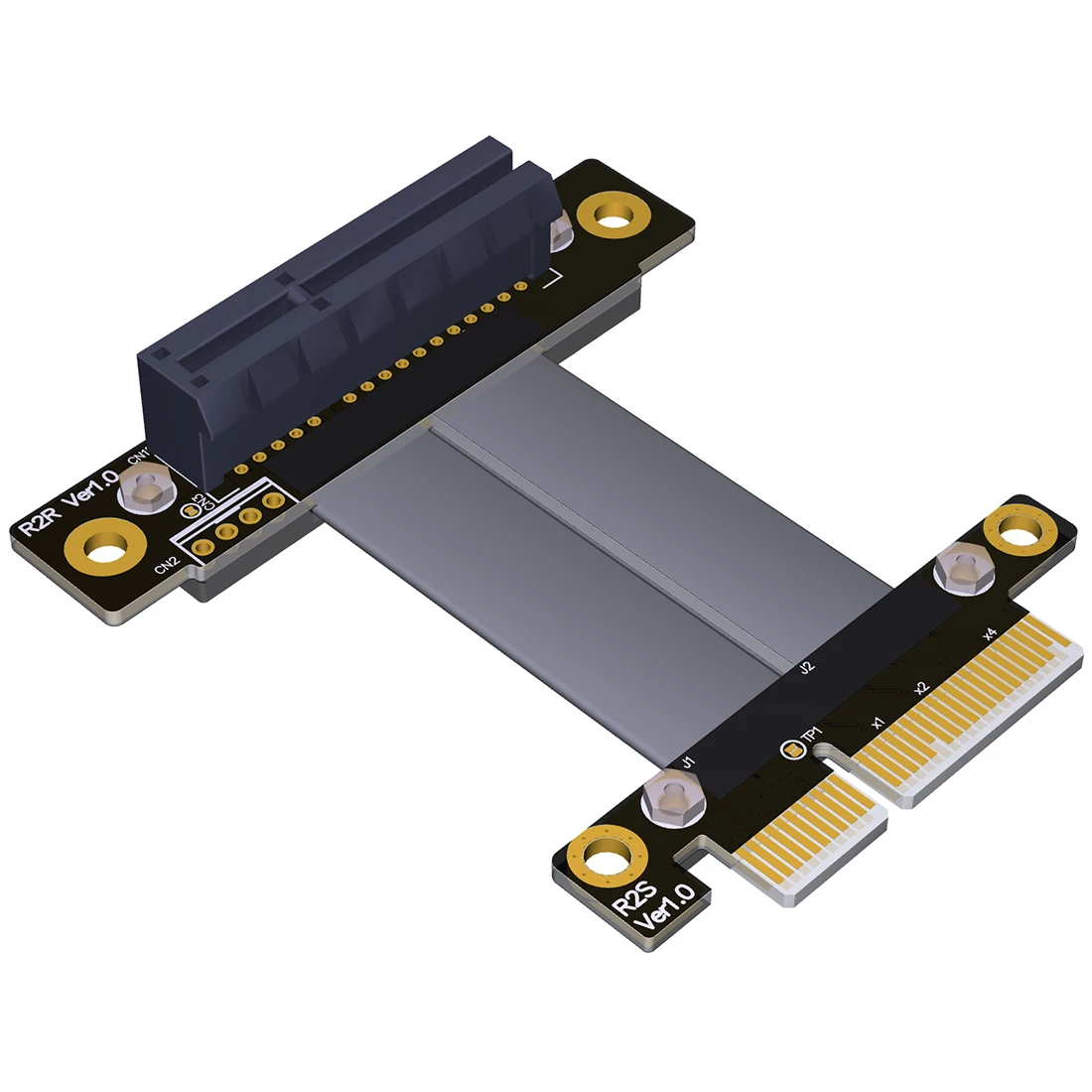 PCIe 3.0 x4 ilgiklis PCI Express 4x Grafikos SSD Extender Riser Card Kabeliai Vertikaliai 90 Laipsnių R22SL / 270 Laipsniu R22SR