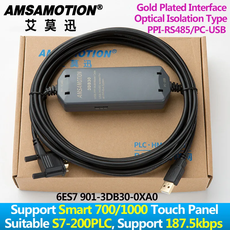 Tinka Siemens S7-200 PLC Programavimo Kabelį Pramonės Klasės 3DB30 USB PPI Paramos SMART 700/1000 TP177A HMI Touch Panel