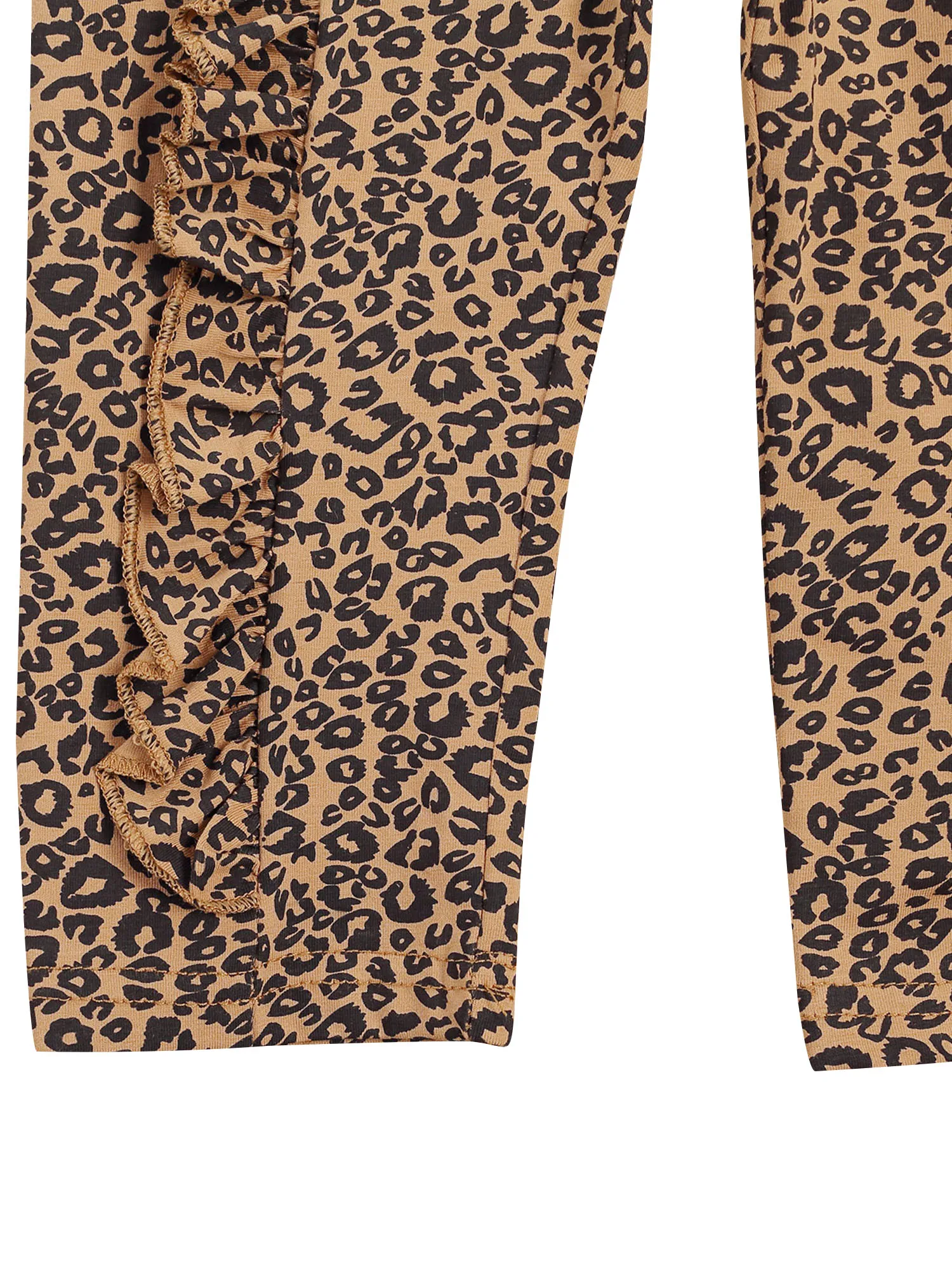 Vaikų Trijų dalių Rinkinys Kūdikio Įgulos Kaklo Nėrinių Long Sleeve Top Leopard Pynimas Kelnės, skirtos Kūdikiams Lankas Plaukų Juosta 1-5 Metų