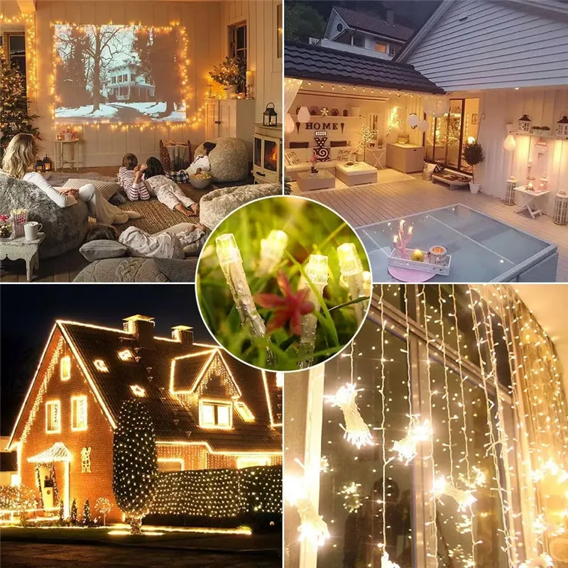 Pasakų Girlianda LED String Žibintai Vandeniui Kalėdų Eglutė Vestuvių Namų Patalpų Apdailos nuotolinio valdymo pulto Baterija 3m
