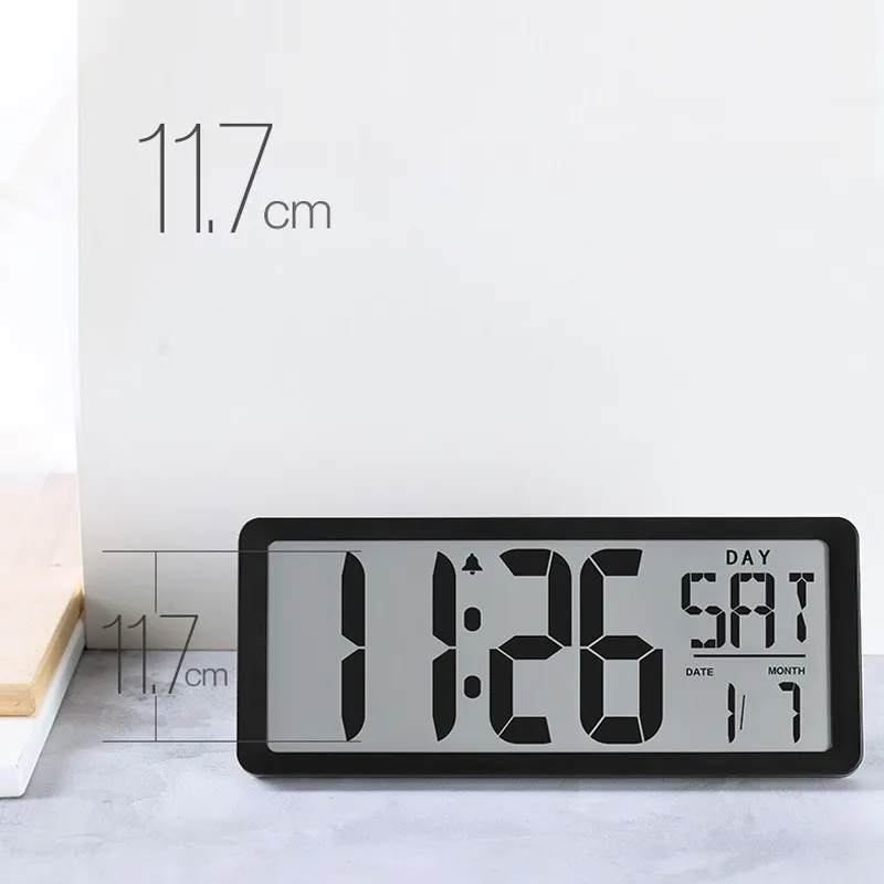 LED Skaitmeninio Sieninis Laikrodis daug Laiko Rodymas Laikrodis-Žadintuvas su Dienos Temperatūra Lentelėje Stalas Žiūrėti Elektroniniai Laikrodžiai