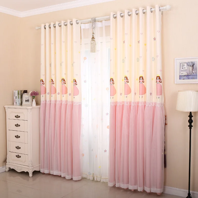 Gyvenamasis kambarys miegamasis romantiška mylimoji princesė modelio uždanga šviesos ir ryškių modelio langas ekrano M103