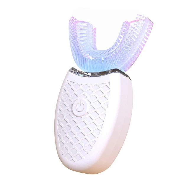 360 Laipsnių U Formos Ultragarsinis dantų Šepetėlis, USB Bevielio Įkrovimo Hands-Free Dantų Šepetėliu Dantis Valyti Masažas Balinimas