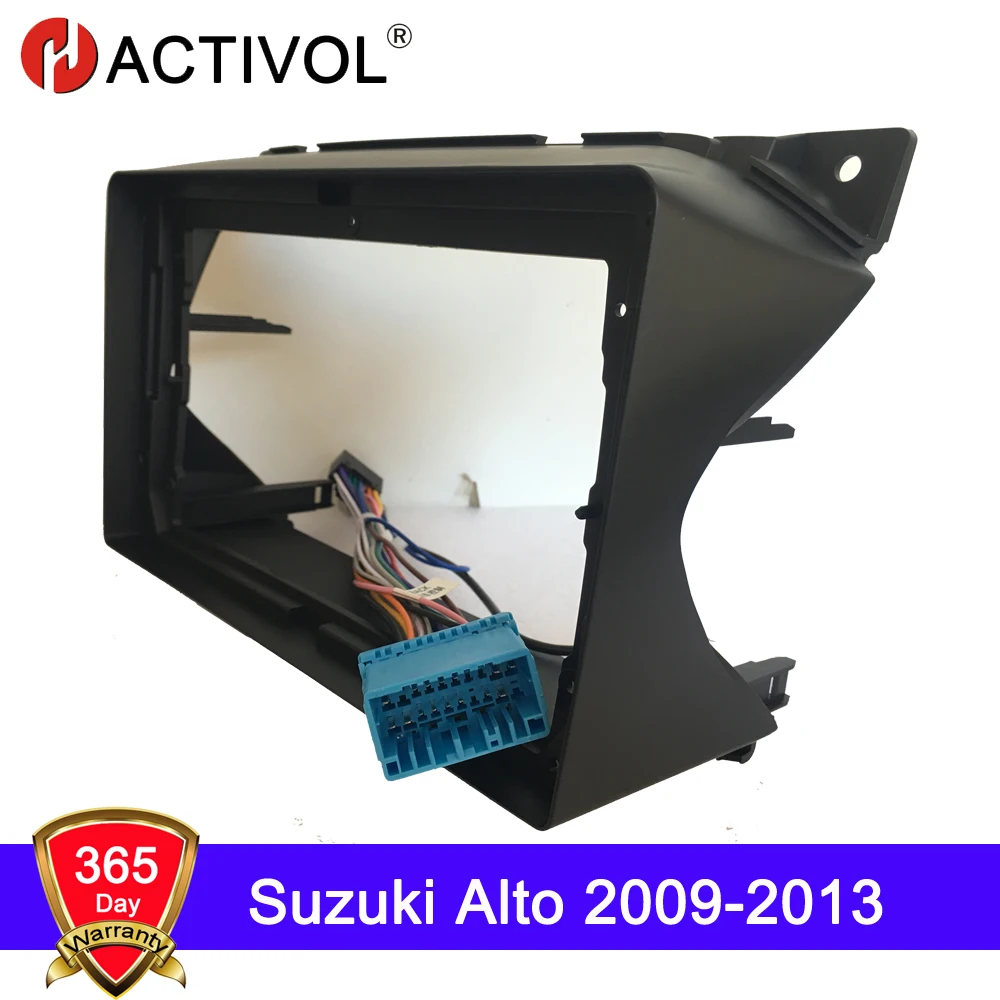 HACTIVOL 2 Din Automobilio Radijo plokštė, Rėmas Suzuki Alto (2009-2013 M.) Automobilio DVD Grotuvas GPS skydelis brūkšnys mount kit car accessory